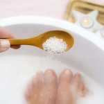 DIY FOOT BATH WITH SALT WATER