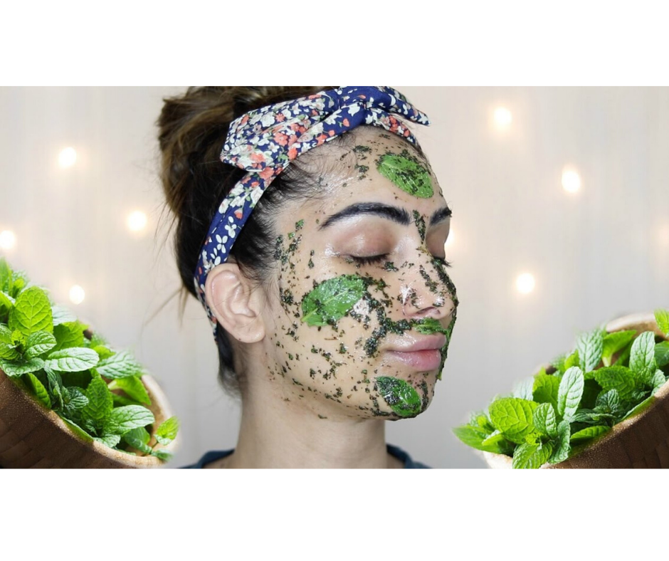 DIY MINT MASK FOR ACNE AND INFLAMMATION