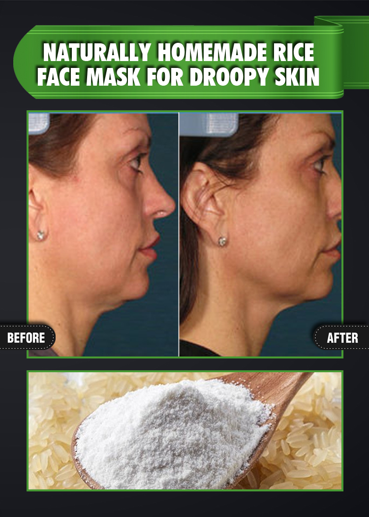 NATURALLY HOMEMADE RICE FACE MASK FOR DROOPY SKIN