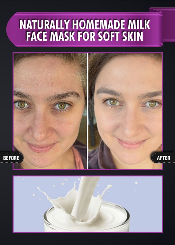NATURALLY HOMEMADE MILK FACE MASK FOR SOFT SKIN