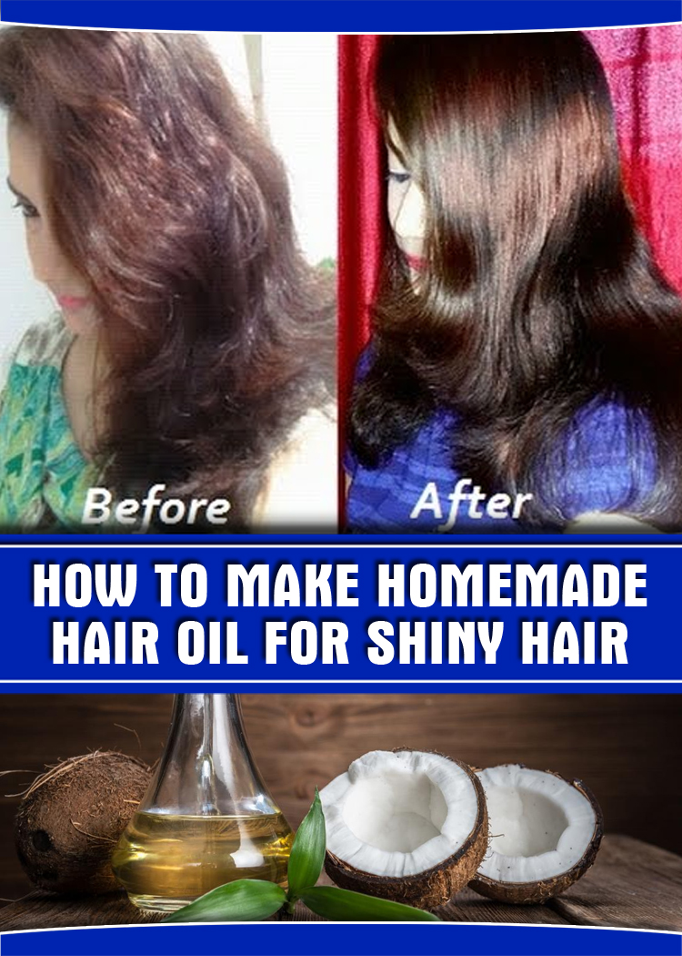 HOW TO MAKE HOMEMADE HAIR OIL FOR SHINY HAIR