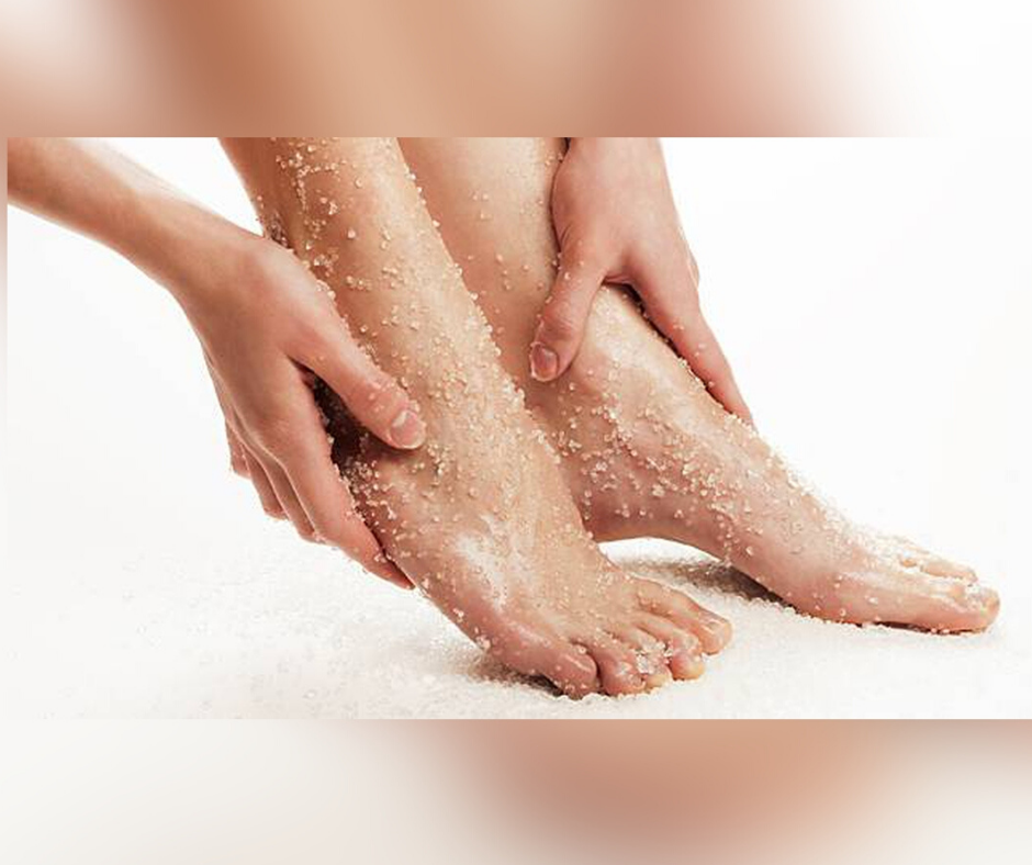 DIY FOOT SCRUB FOR SOFT AND SMOOTH FEET