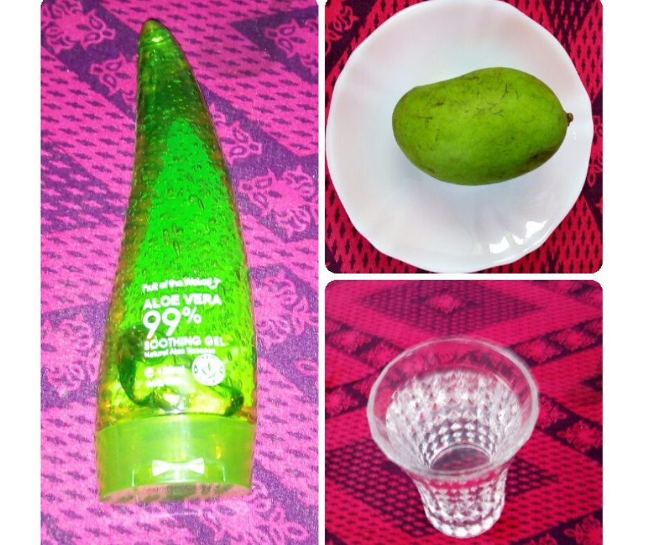 DIY RAW MANGO ICE CUBES FOR SKIN FRESHNESS
