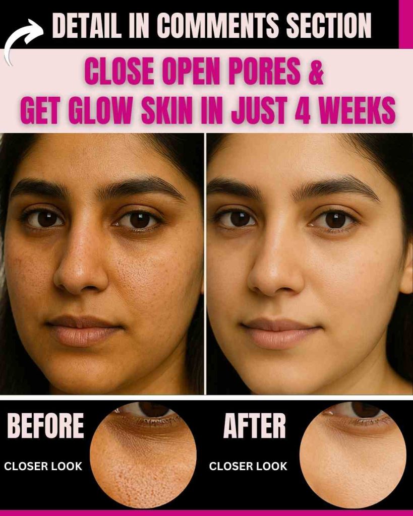 CLOSE OPEN PORES & GET GLOWING SKIN IN JUST 4 WEEKS