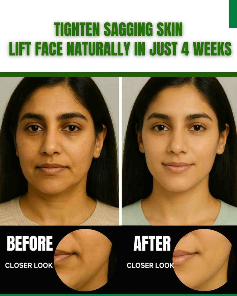 TIGHTEN SAGGING SKIN & LIFT FACE NATURALLY IN JUST 4 WEEKS