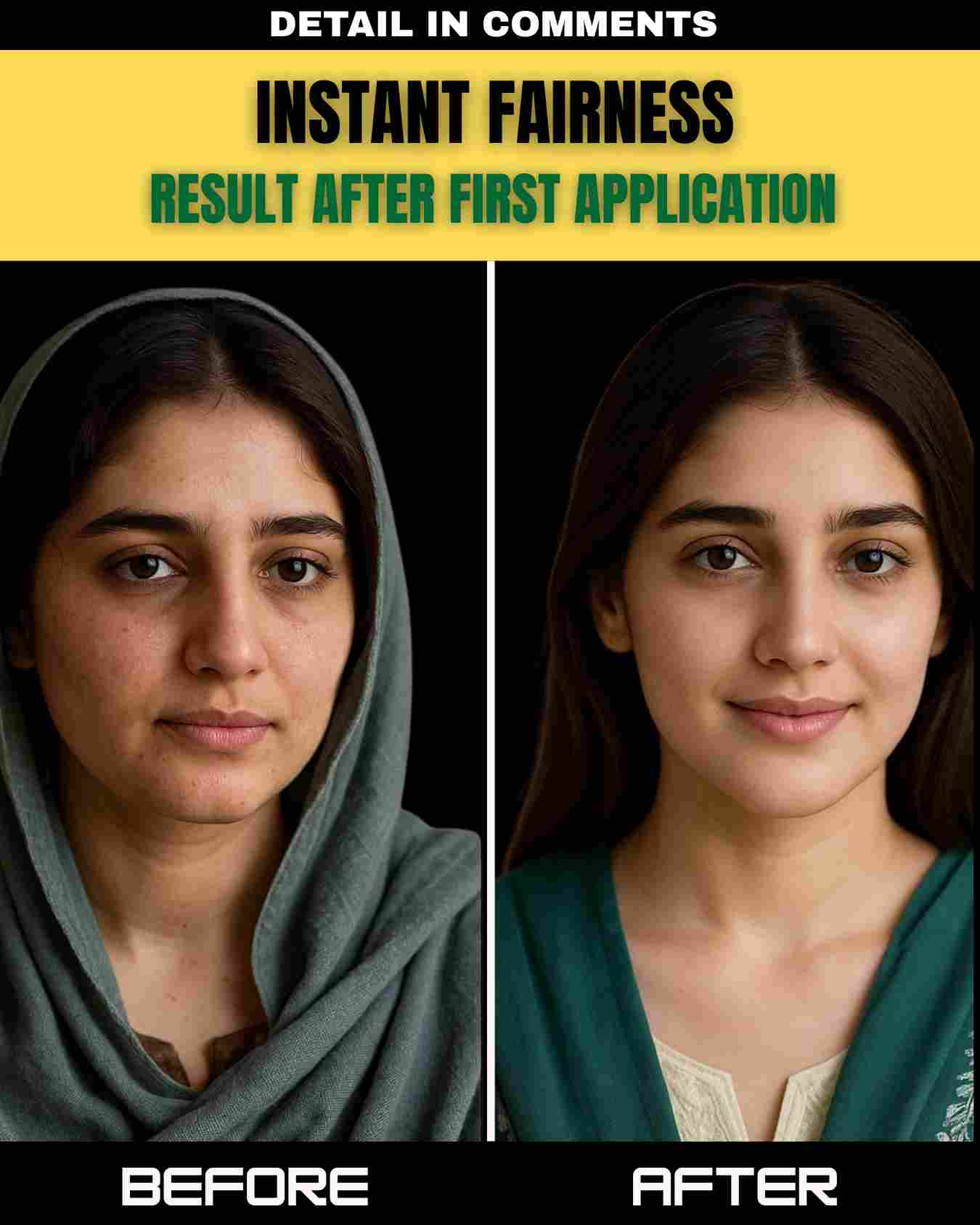 Instant Fairness – Visible Glow After the First Application