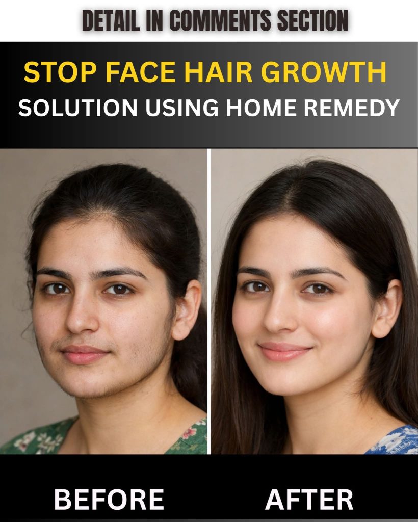 Stop Face Hair Growth Using Home Remedies