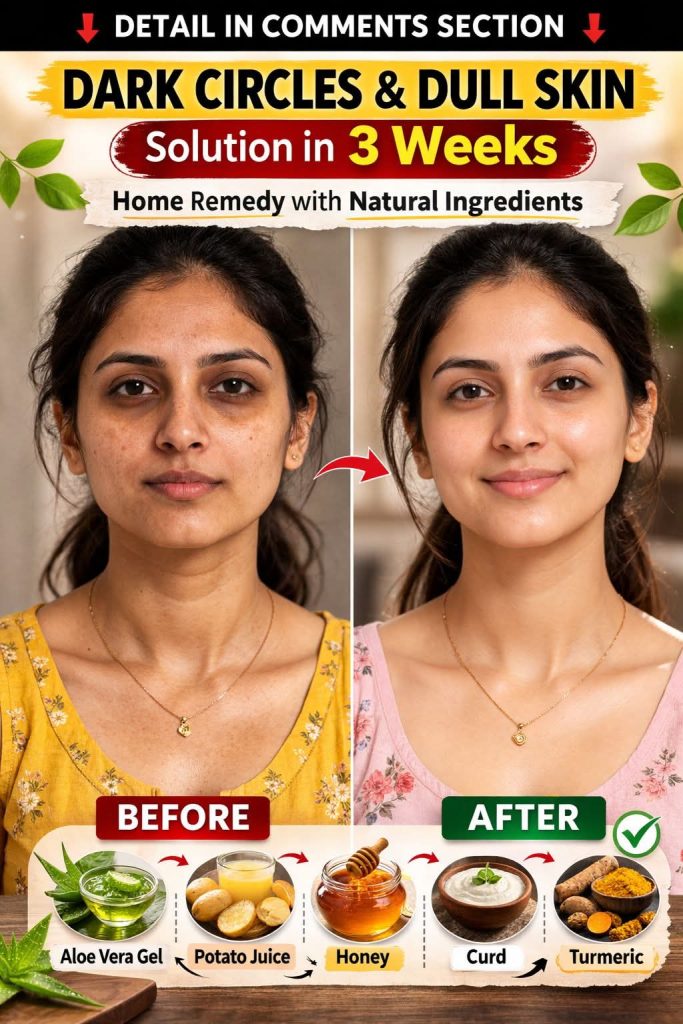 Remove Dark Circles and Dull Skin Naturally in 3 Weeks – Skin Type Based Home Remedies