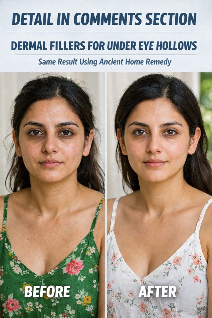 Dermal Fillers for Under-Eye Hollows: Same Result Using Ancient Home Remedies