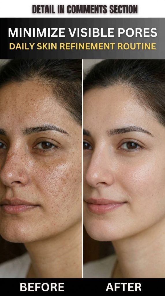 Minimize Visible Pores Naturally: Daily Skin Refinement Routine for Clear and Smooth Skin