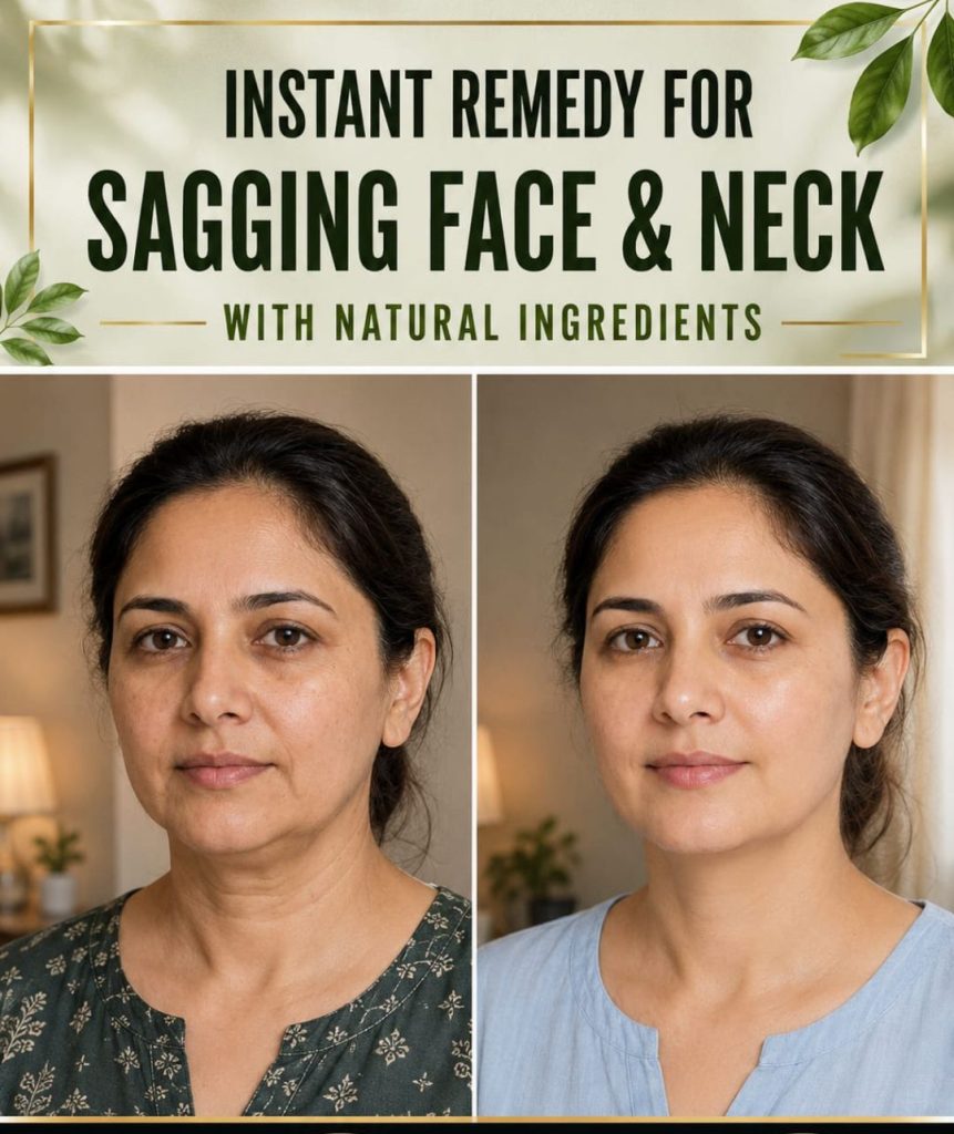 Instant Remedy for Sagging Face & Neck With Natural Ingredients