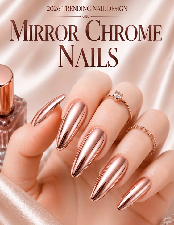 Mirror Chrome Nails – Step-by-Step Tutorial