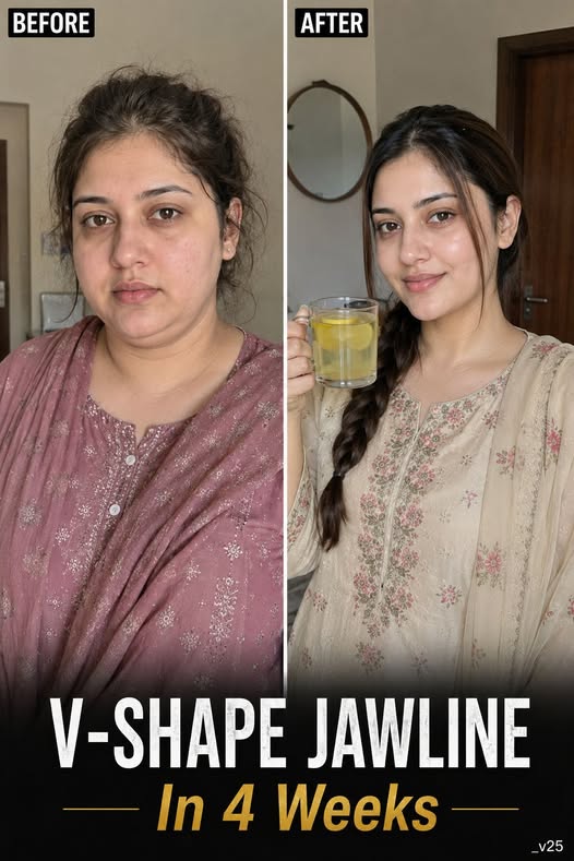 V-Shape Jawline in 4 Weeks Naturally at Home