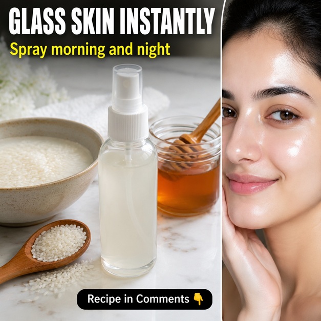 Glass Skin Naturally with a Rice Water Glow Spray: A Complete Guide for Every Skin Type