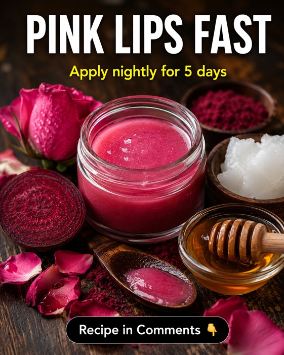 Pink Lips Fast Naturally: A Nourishing Overnight Lip Remedy for Softer, Healthier Lips