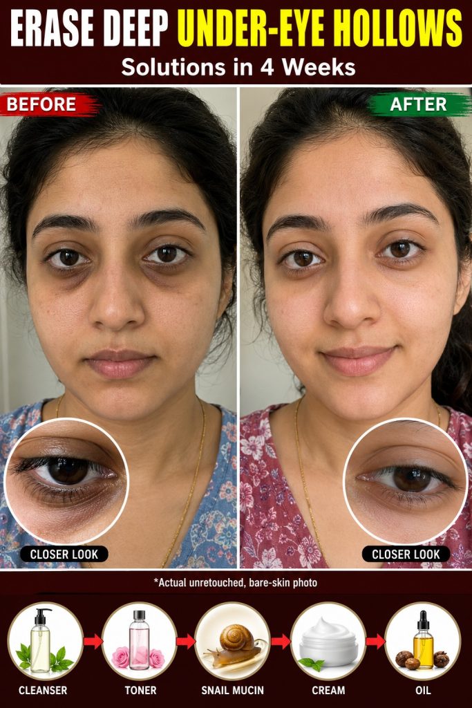 Reduce Under-Eye Hollows Naturally: 3 Home Remedies, Diet Plan and Eye Exercises