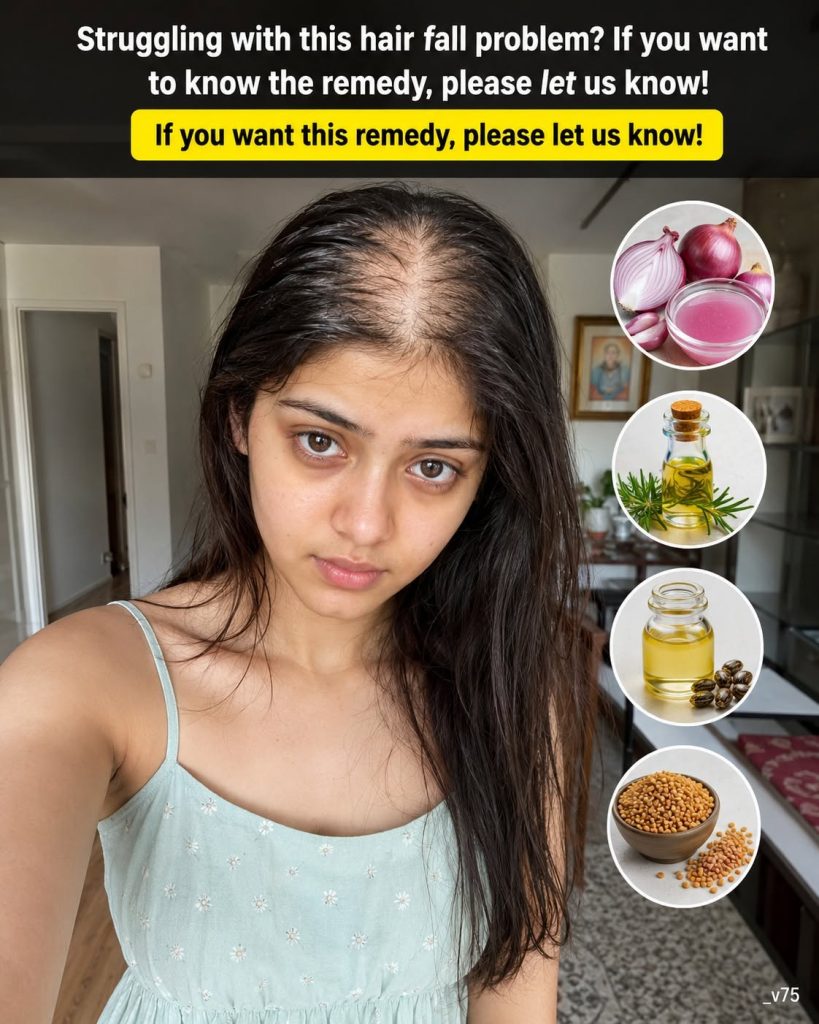 Ancient Hair Fall Remedy Using Onion, Rosemary, Castor Oil, and Fenugreek