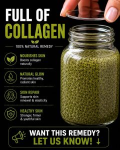 Full of Collagen: Natural Chia Seed Collagen-Boosting Remedy for Firmer and Youthful Skin