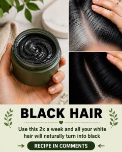 Ancient Black Hair Mask for Premature White Hair