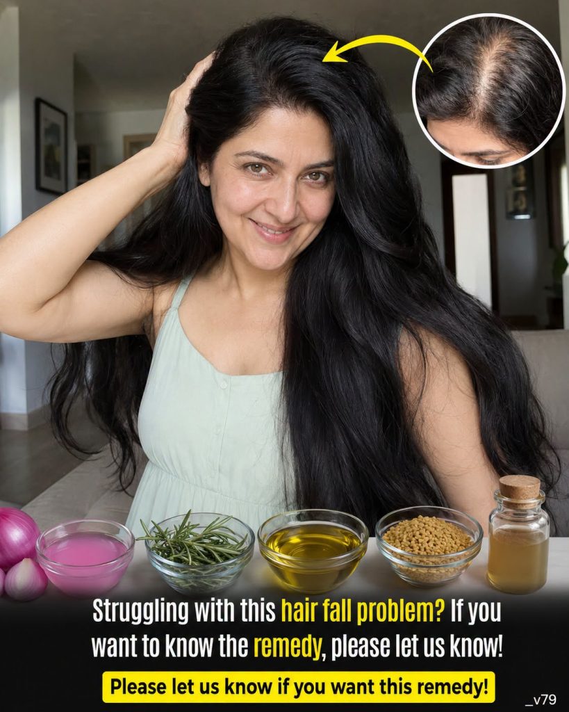 Stop Hair Fall Naturally and Support Hair Regrowth: A Powerful Onion, Fenugreek, and Rosemary Remedy