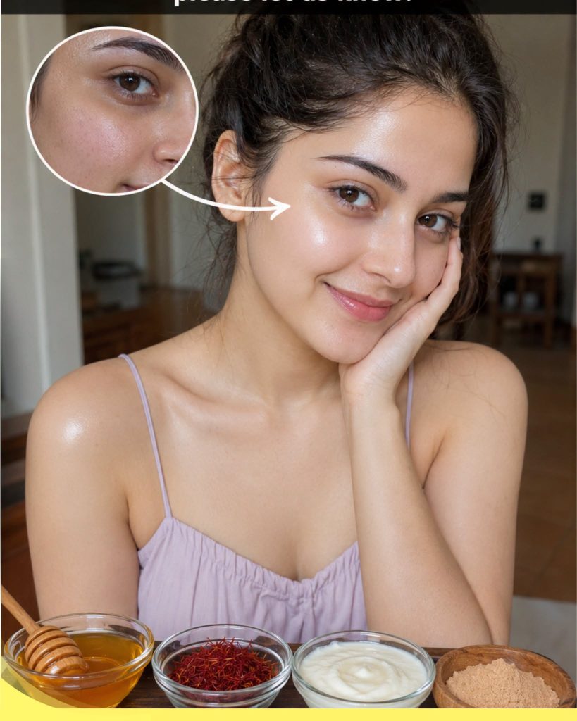 Get Glass Skin Naturally: Saffron, Honey, Yogurt, and Sandalwood Masks for Every Skin Type