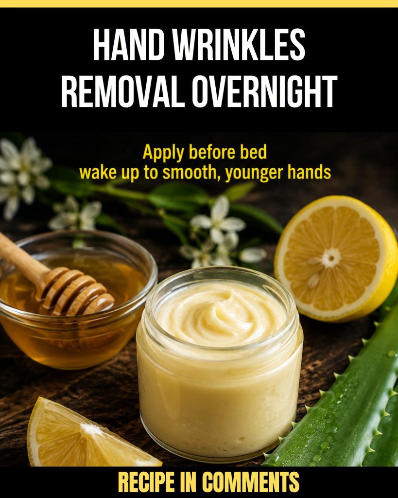 Hand Wrinkles Removal Overnight: A Natural Homemade Cream for Softer, Younger-Looking Hands