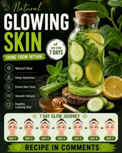 Get Naturally Glowing Skin in 7 Days with a Refreshing Cucumber Glow Drink
