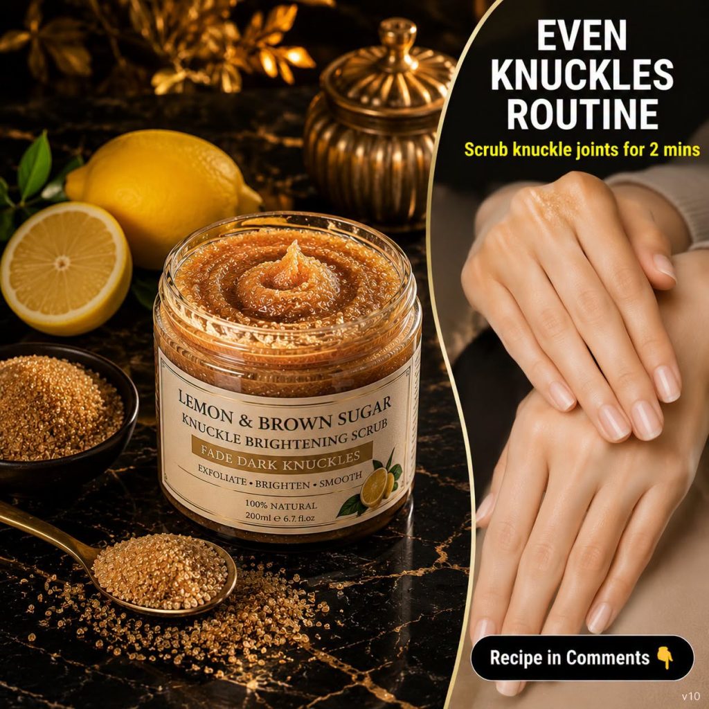 Remove Dark Knuckles Naturally: Lemon and Brown Sugar Scrub for Softer, Even-Toned Knuckles