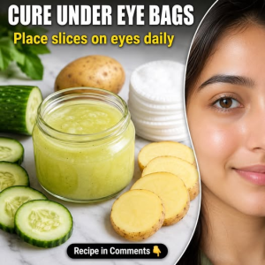Cure Under Eye Bags Naturally with Cooling Cucumber and Potato Slices