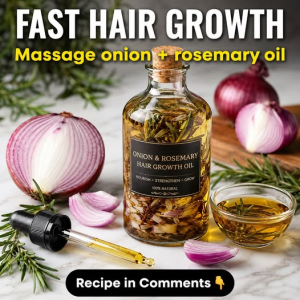 Fast Hair Growth with Onion and Rosemary Oil: Scientifically Supported Natural Scalp Remedy