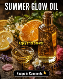 Summer Glow Oil: Natural After-Shower Blends for Every Skin Type